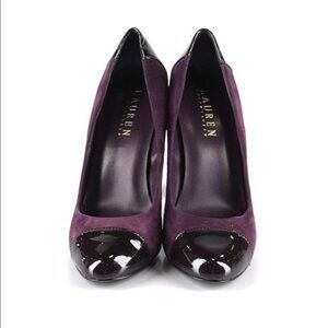 Lauren Ralph Lauren Purple Black Heels Pumps Size 5 B